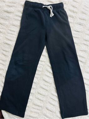 Kids Black Drawstring Jogger Pants